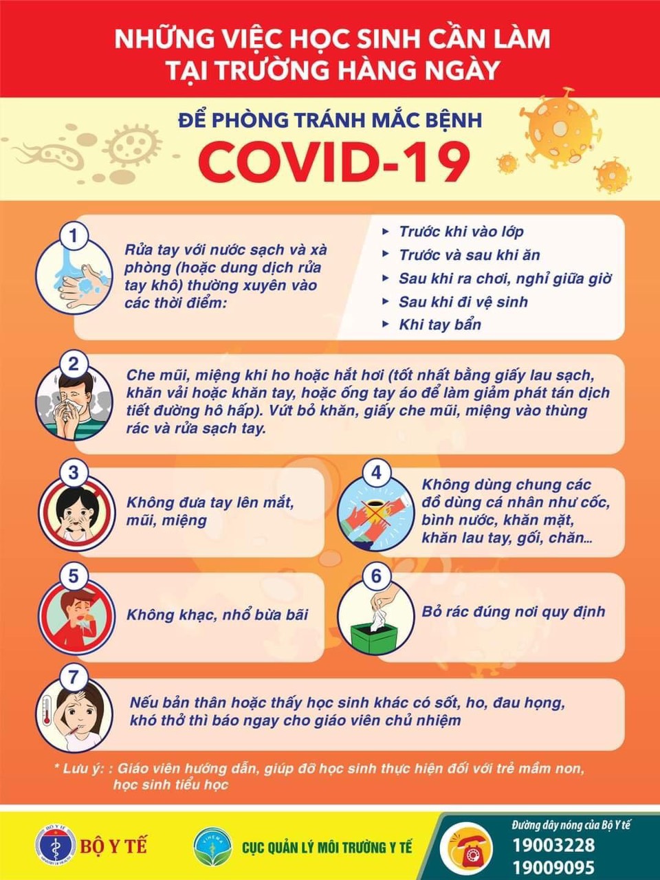 ĐẢM BẢO AN TOÀN, PHÒNG, CHỐNG COVID-19 CHO HỌC SINH!