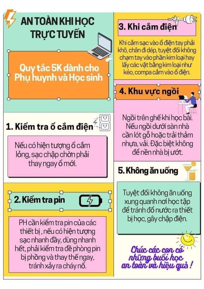 An toàn khi học trực tuyến